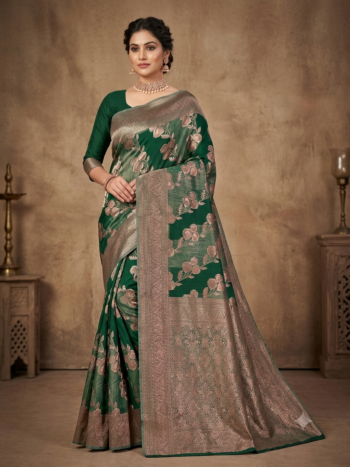 Premium Linen Zari Saree